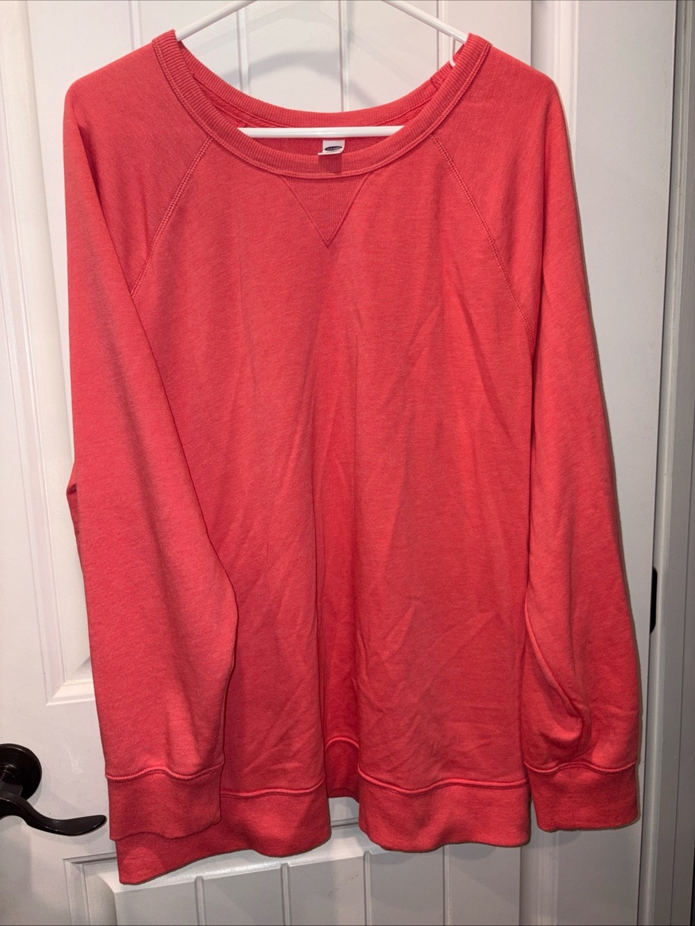 Coral Crewneck Pullover Sweatshirt woman’s 2xl Old Navy